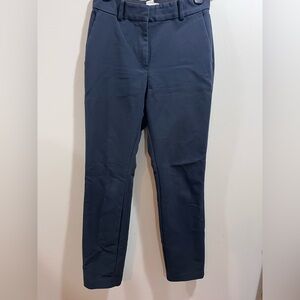 H&M Navy Maternity Work Pants - Stretch Fabric and Elastic Waistband